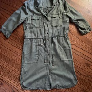 French Connection Button Up Mini Dress